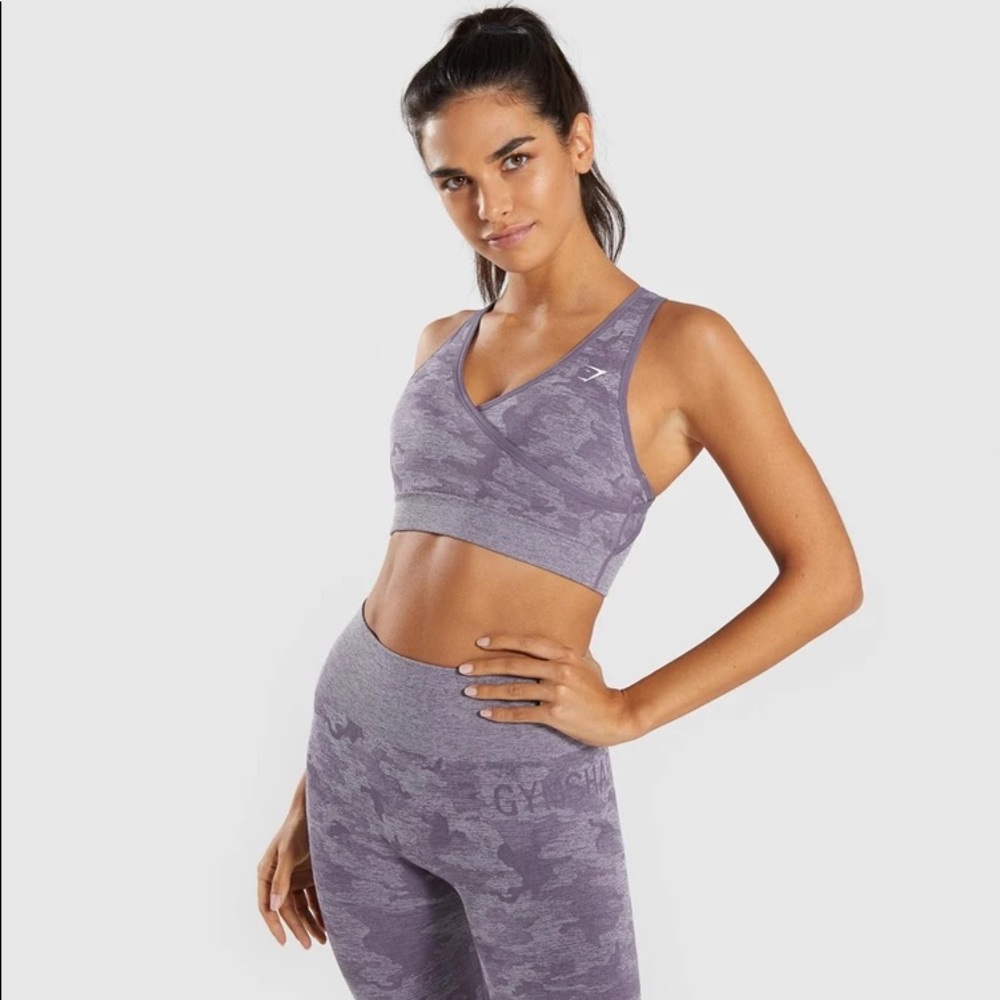 Gymshark Camo Seamless Sports Bra